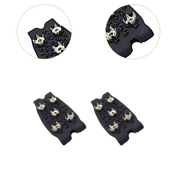  アイスクリート 靴・ブーツ用 ストレッチ アウトドア ジョギング 登山用 ブラック