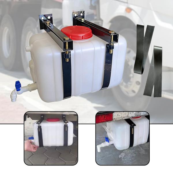 9Lタンク 手洗いポンプ　トラック　キャンプ　飾り　ユニック 　農家　ステー付き トラック用手洗い水タンク 取り付け簡単 プレミアムで頑丈な貯水タンク