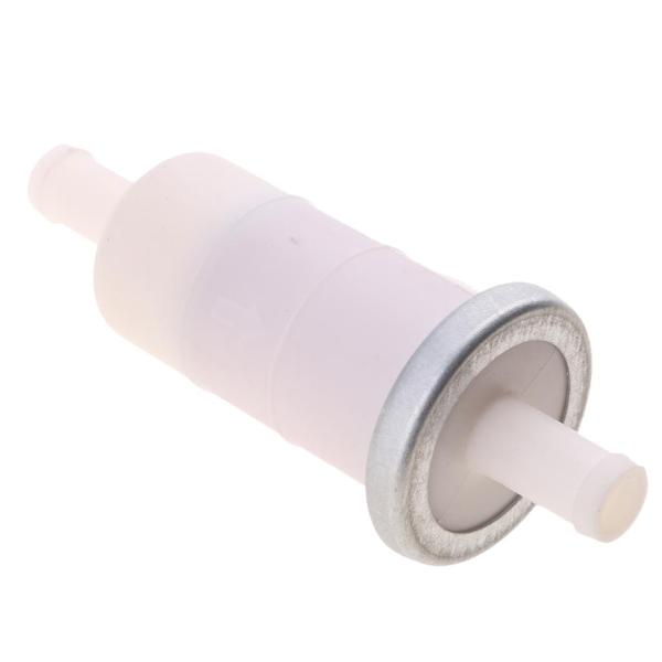 バイク 燃料フィルター ホンダ  インライン 10mm イン/アウト用 白