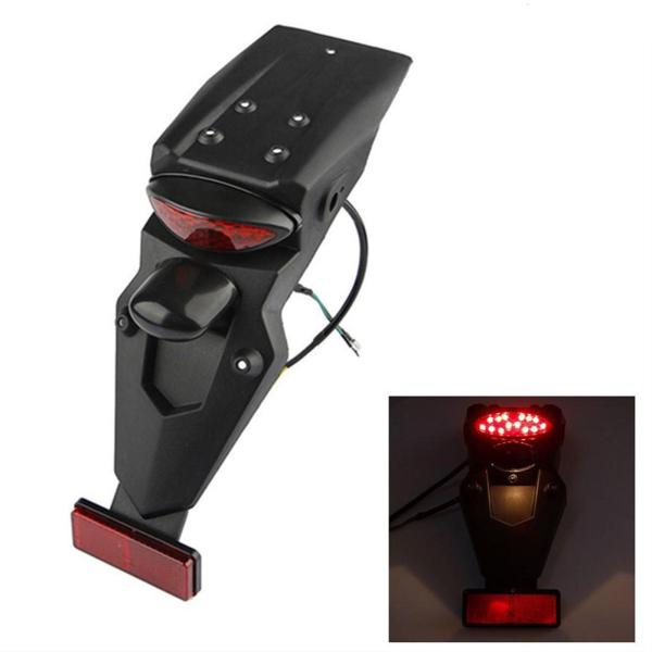 オートバイリアフェンダーマッドガードledライトのために適合、低消費電力