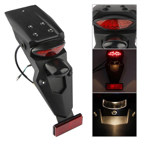 オートバイリアフェンダーマッドガードledライトのために適合、低消費電力