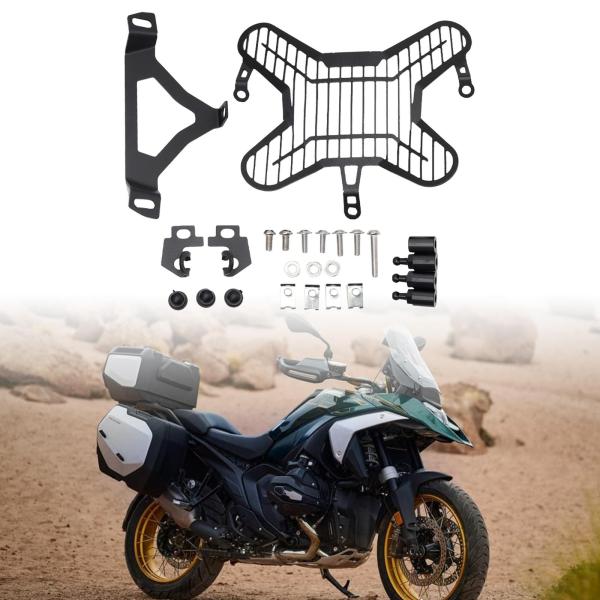 R1300GS 2023-2024用オートバイヘッドライトガードカバー頑丈なアルミニウム合金