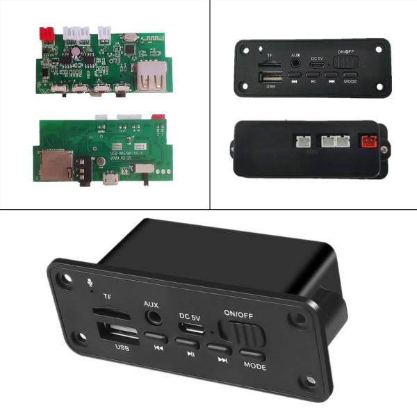MP3デコーダーボード5VAUX入力オーディオモジュールパワーアンプ付きFMラジオ