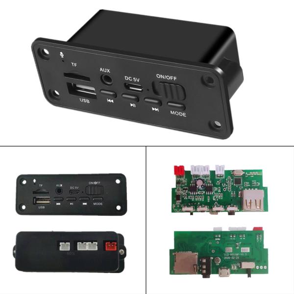 MP3デコーダーボード5VAUX入力オーディオモジュールパワーアンプ付きFMラジオ