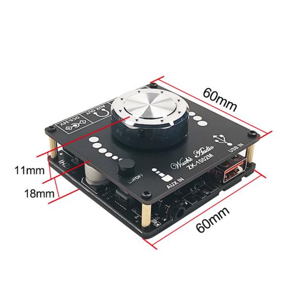オーディオアンプボード100W WチャンネルBluetooth5.lmpミニアンプボードホームシアタースピーカー用