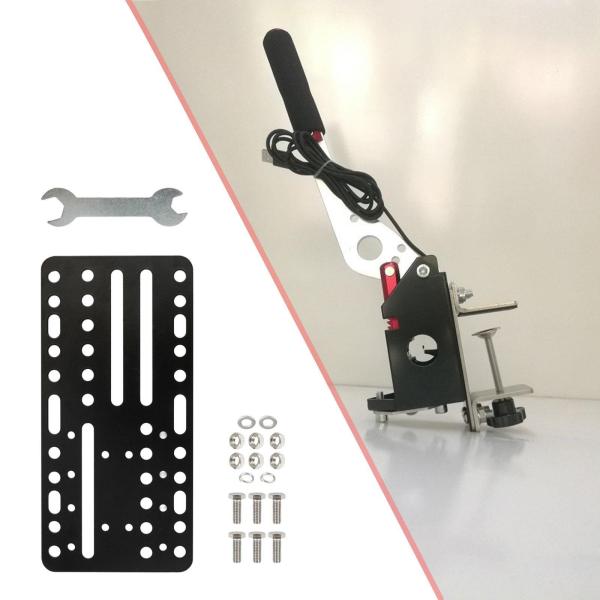 USB ハンドブレーキ マウント プレート USB ハンドブレーキ ブラケット ブラック 簡単に取り付けられるプロフェッショナル ハンドブレーキ アク