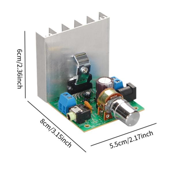 アンプボード、オーディオパワーアンプモジュール、ホームシアター DIY スピーカー用 TDA7266 チップ 12V