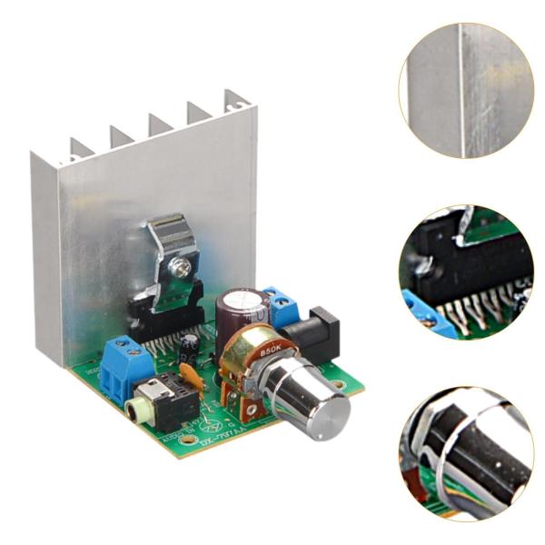 アンプボード、オーディオパワーアンプモジュール、ホームシアター DIY スピーカー用 TDA7266 チップ 12V