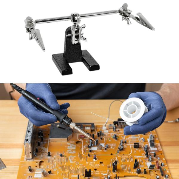 回路基板ホルダーヘルピングハンズ調節可能PCB溶接ブラケットはんだ除去ジグ固定具クランプ修復ツールPCBフレームスタンド