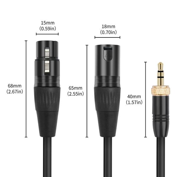 ステージ照明アダプターステージライトケーブルアップグレード交換3.5mm TRSケーブル--ACP-1/2ロックアダプターケーブル