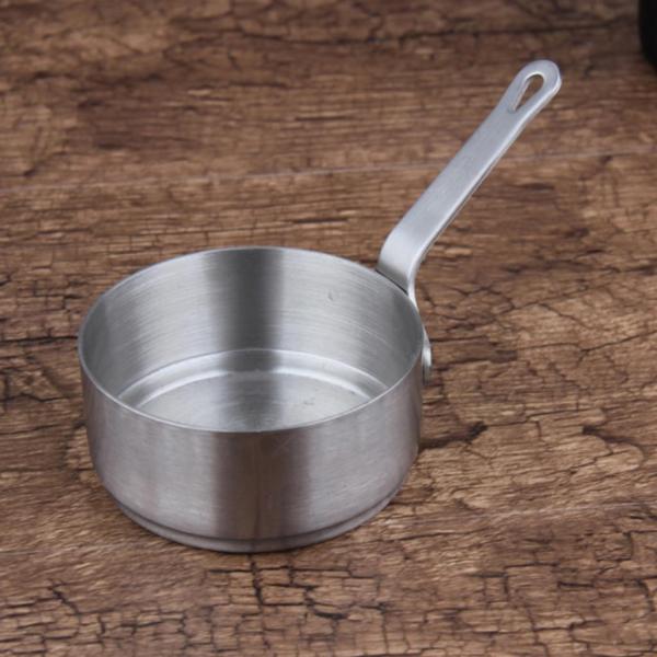 キッチン用品 ミニ ソースパン ミルクパン ぶら下げ穴付き 長い 全2サイズ , 100ml