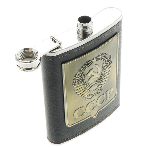 ロシア ハイグレード ヒップ フラスコ 230ml/8 ステンレス スチール フラゴン ウィスキー ボトル , , 説明したように