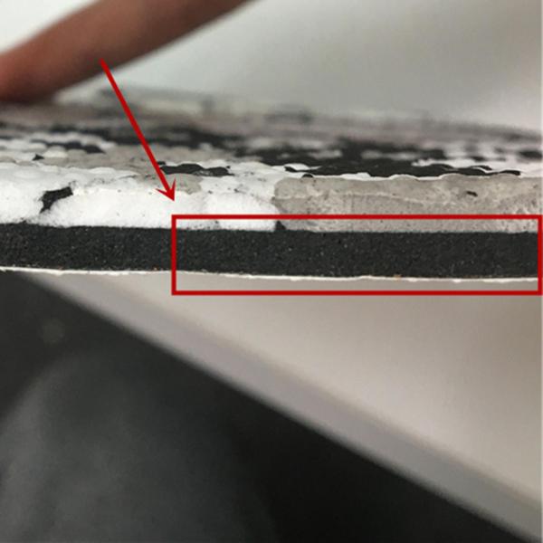 Evaデッキマット、EVA滑り止めマリンフローリングマット、ボートヨットフローパッド（白黒迷彩）