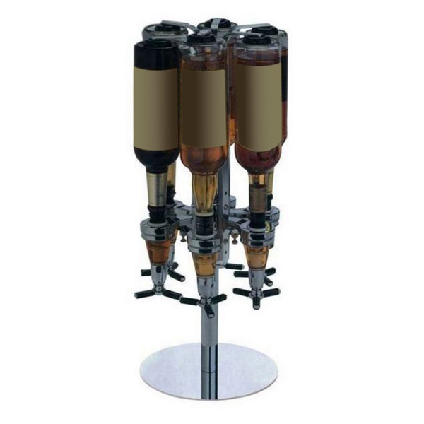4ボトル回転式酒ディスペンサー回転バーテンダーアルコールディスペンサー