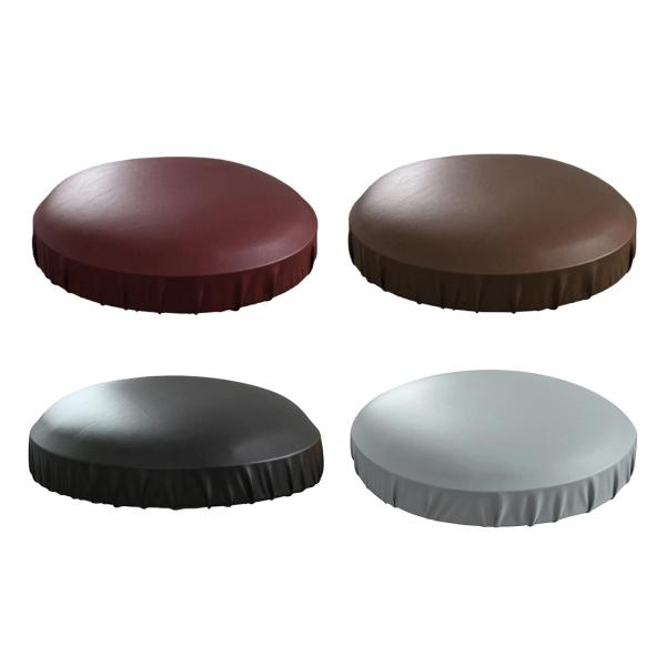 高級スツールチェアカバー、弾性耐性PUレザー伸縮性防塵スツールスリップカバー、チェアー、家庭用35-45cm , 