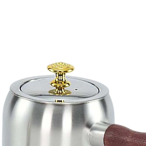 ステンレス鋼のキッチンティーポット細い口500mlの長い狭い注ぎ口耐久性のあるドリップケトルコーヒーポット