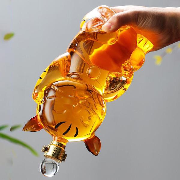 大型デキャンタ ドリンクウェアホルダー カラッパー付き 1000ml キッチンギフト用