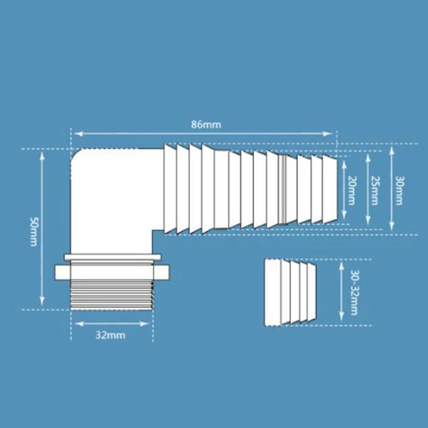 床排水コネクタ、二重目的の多機能ホースアダプター、バスルーム用床排水ティージョイント、洗濯機、トイレ、車両、キッチン
