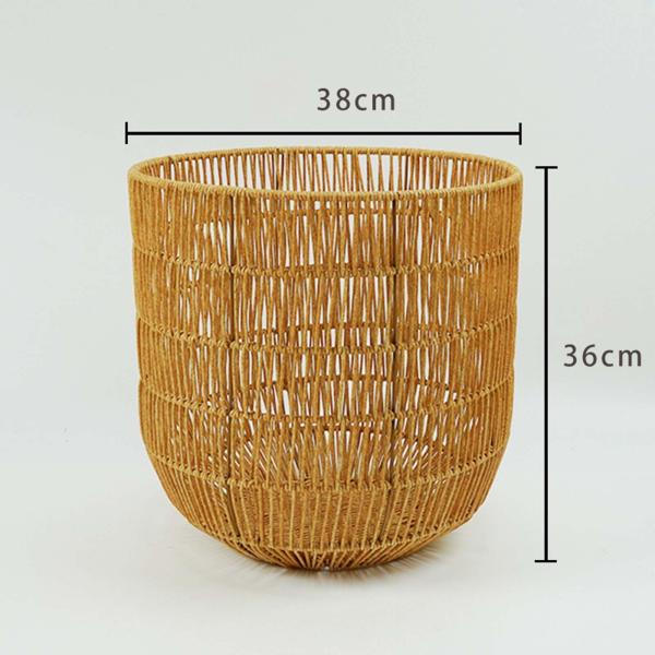 38×36cm ランドリーバスケット 大型ランドリーバスケット編みバスケット