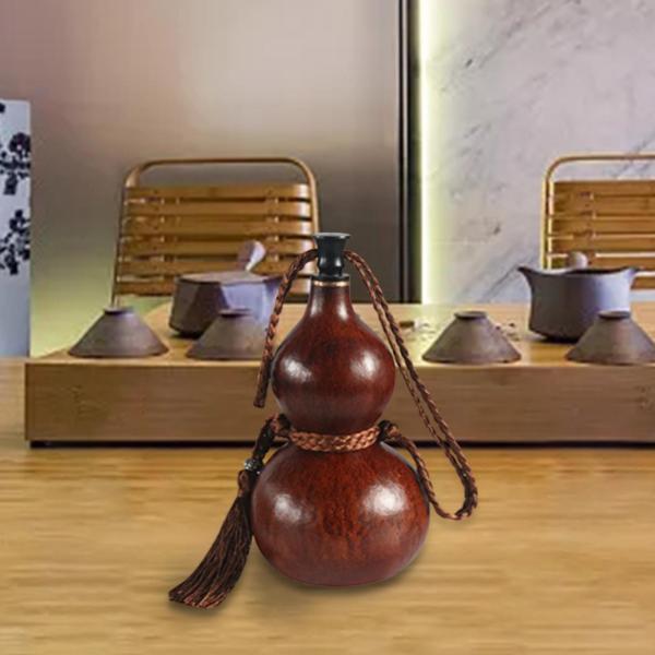 ポータブルウォーターボトルひょうたんひょうたんオーナメント小さなアウトドアアクティビティメンズギフトドリンクジャグ乾燥ひょうたんフラスコアウトドア、キ