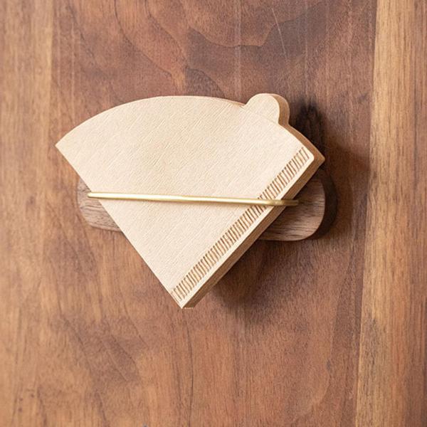 コーヒーフィルターホルダー コーヒーフィルター紙容器 レトロテーブルナプキンホルダー 壁掛けコーヒー紙収納ラック オフィス カフェ バー ピクニック用