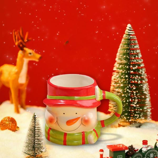 雪だるま コーヒーマグカップ クリスマス コーヒー マグ エナメル マグ クリスマス ホリデー