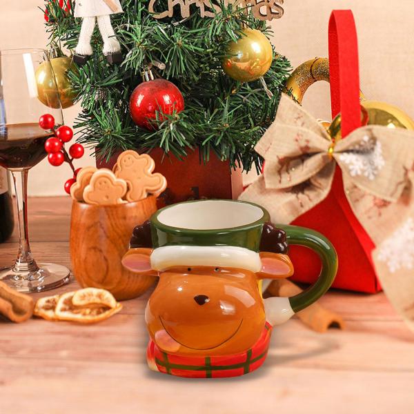 鹿 コーヒーマグカップ クリスマス コーヒー マグ エナメル マグ クリスマス ホリデー