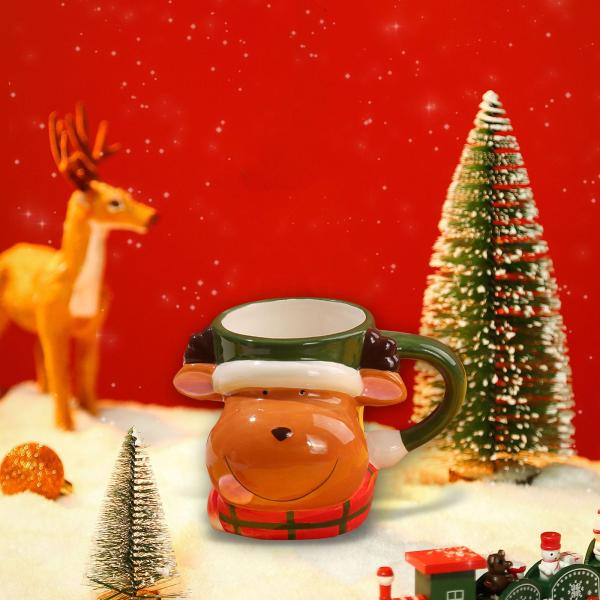 鹿 コーヒーマグカップ クリスマス コーヒー マグ エナメル マグ クリスマス ホリデー