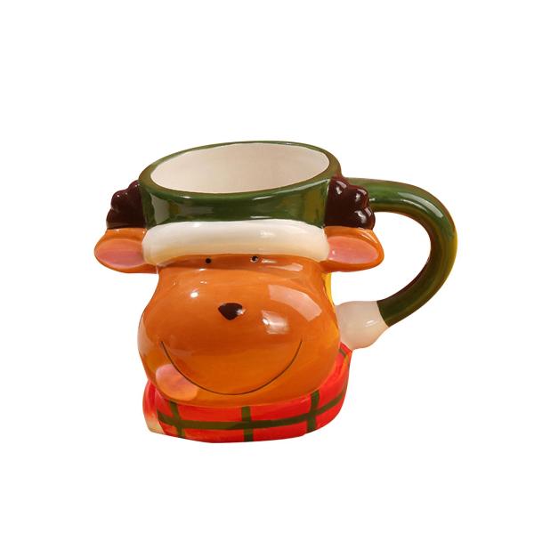鹿 コーヒーマグカップ クリスマス コーヒー マグ エナメル マグ クリスマス ホリデー