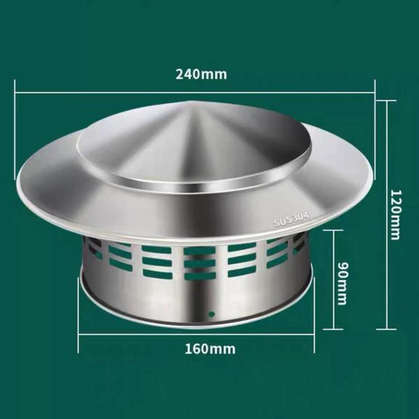 暖炉の煙突キャップパイプキャップ屋外用防雨屋根ベントキャップ