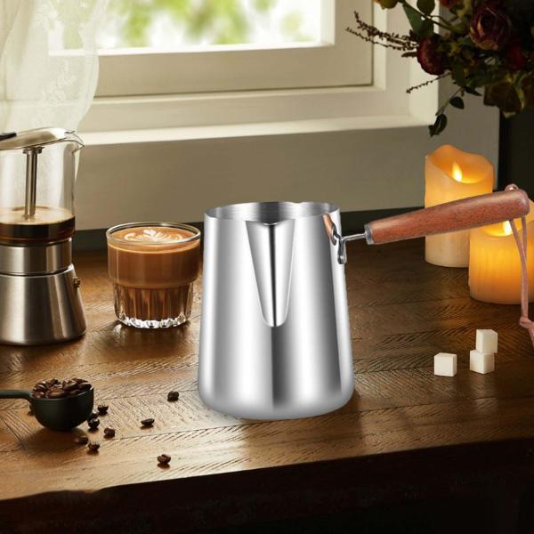 350ml コーヒージャグ トルココーヒーポットロングハンドルコーヒーウォーマー