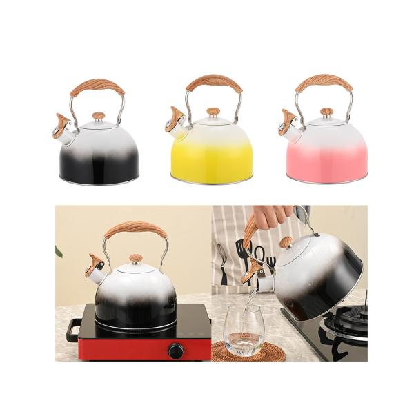 ブラック コンロケトル アウトドア笛吹ケトルキャンプティーコーヒーポット