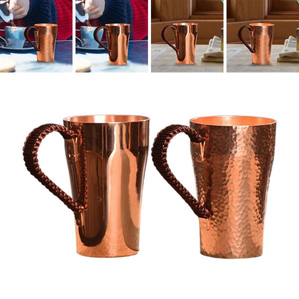 A コーヒーマグカップ 厚手の銅製ティーマグ ウォーターマグ