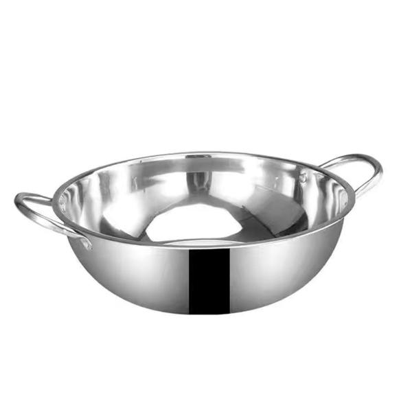 仕切り付き鍋 しゃぶしゃぶ用仕切り鍋 キッチン調理器具 キッチン用品 マンダリンダック鍋 キャンプ用ダブルフレーバー鍋