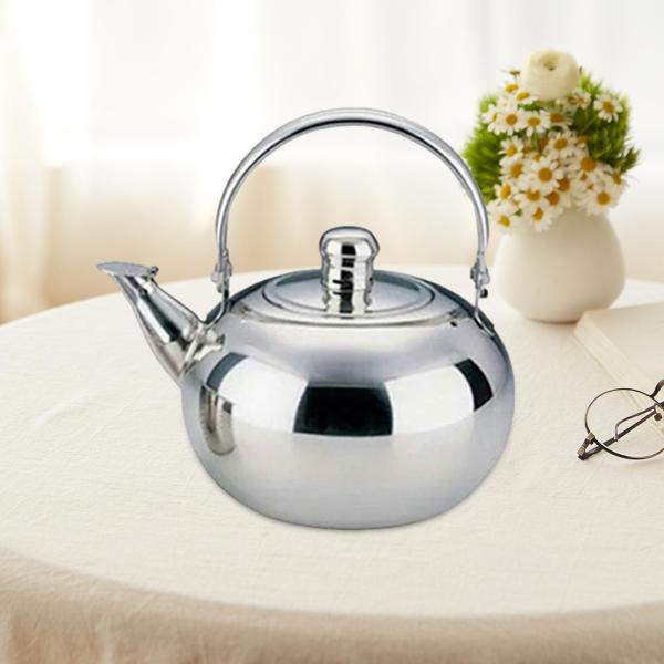 2.5L 蓋付きティーケトル キッチン大容量ステンレスティーケトル