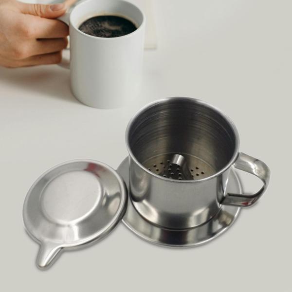 ベトナムコーヒーフィルター 軽量コーヒードリップフィルター キャンプ カフェ バー用 8Q