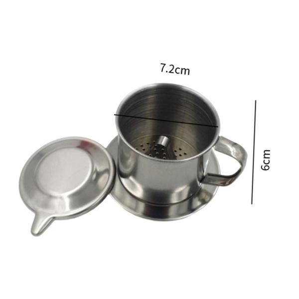 ベトナムコーヒーフィルター 軽量コーヒードリップフィルター キャンプ カフェ バー用 8Q