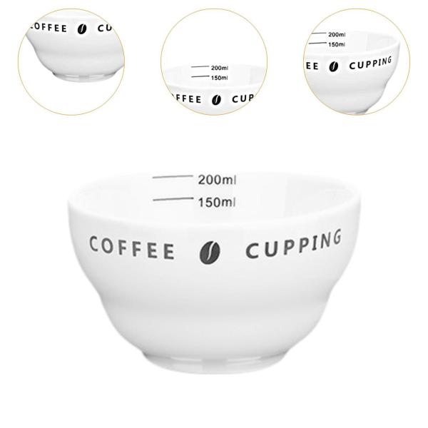 コーヒーカップ 200ml カッピングカップ 積み重ね可能 エスプレッソコーヒー セラミック計量カップ 内側ホワイト