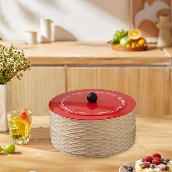 ドライフルーツ収納トレイ ラウンド前菜トレイ 小物用 スイーツ クッキー 2段