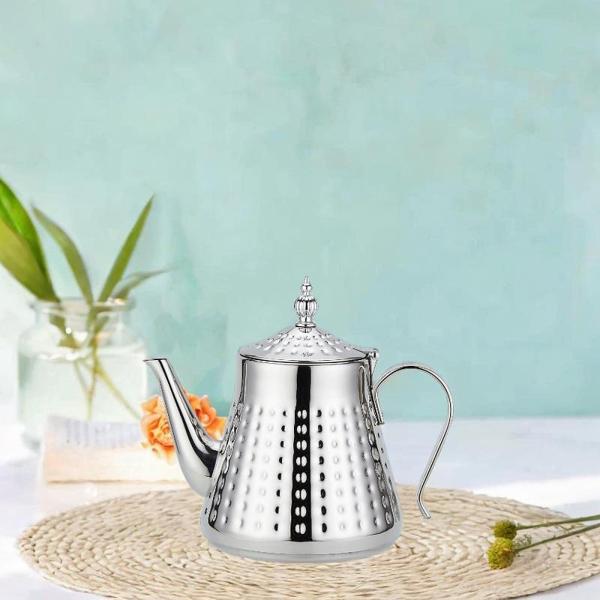 ステンレススチール製ティーケトル ティーメーカー 家庭用 少人数用 屋内 屋外用 1.3L