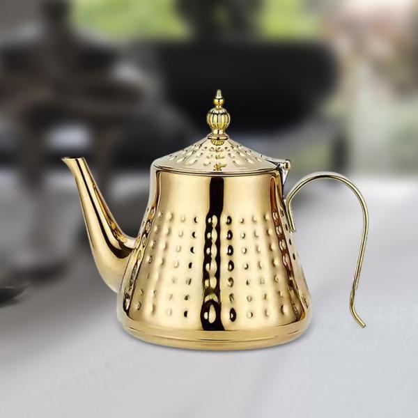 ステンレススチール ティーケトル コーヒーポット ティーメーカー パーティー オフィス レストラン用 1.3L