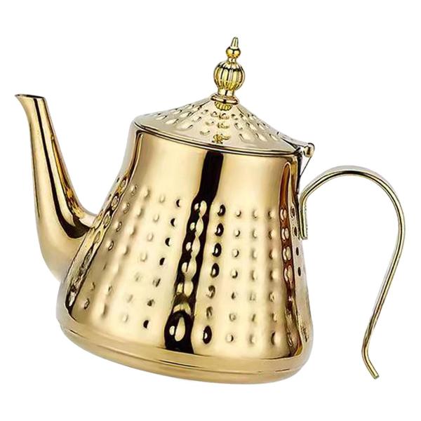 ステンレススチール ティーケトル コーヒーポット ティーメーカー パーティー オフィス レストラン用 1.3L