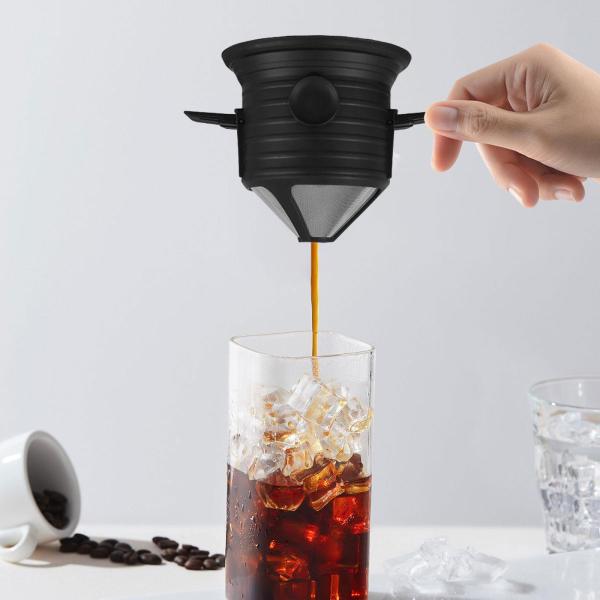 キャンプアクセサリー用のコーヒーフィルター折りたたみコーヒーメーカーの折りたたみコーヒーメーカー多目的ペーパーレス