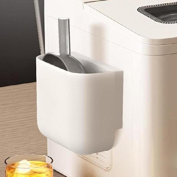 アイススクープホルダーオーガナイザーバケットボックススタンド冷蔵庫用のアイススクープラックストレージ、バーホーム、アプライアンスキッチンカウンタートッ