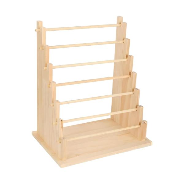 木製リボンオーガナイザー 和紙テープオーガナイザー 収納ホルダー ジュエリー収納棚 ブレスレットディスプレイホルダー フラワーショップ用