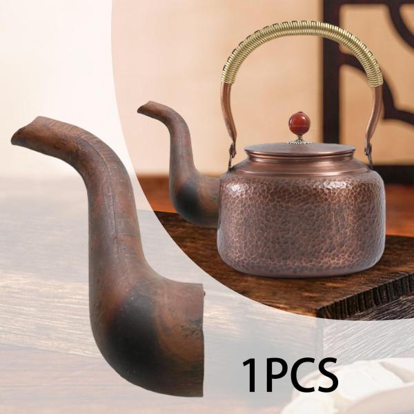 銅製ティーケトル交換用注ぎ口 取り付け簡単 金属製注ぎ口 ティーポットパーツ 11.5x3.5 cm