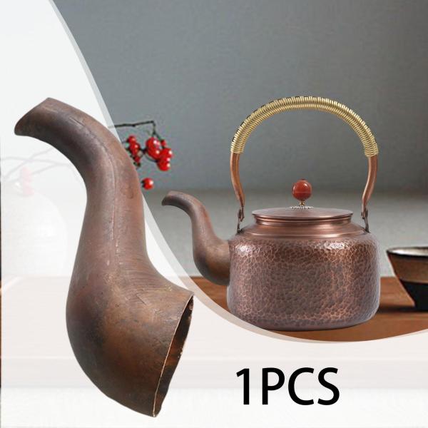 銅製ティーケトル交換用注ぎ口 取り付け簡単 金属製注ぎ口 ティーポットパーツ 9x3 cm