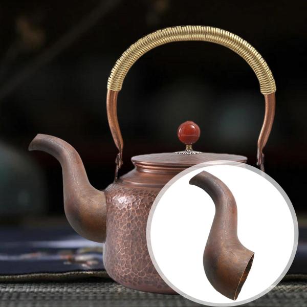 銅製ティーケトル交換用注ぎ口 取り付け簡単 金属製注ぎ口 ティーポットパーツ 9x3 cm