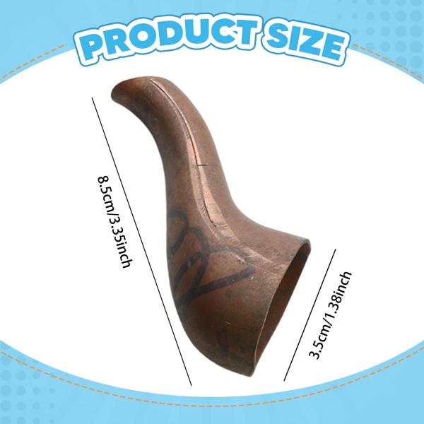 銅製ティーケトル交換用注ぎ口 取り付け簡単 金属製注ぎ口 ティーポットパーツ 8.5x3.5 cm