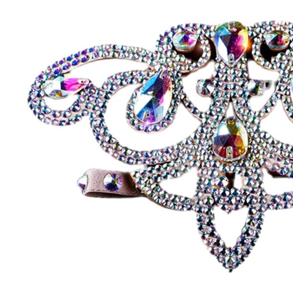 ベリーダンスレッグチェーンカーフチェーンコスチュームアクセサリー光沢のあるレッグジュエリー太ももチェーンレイブパーティーナイトクラブステージパフォーマ